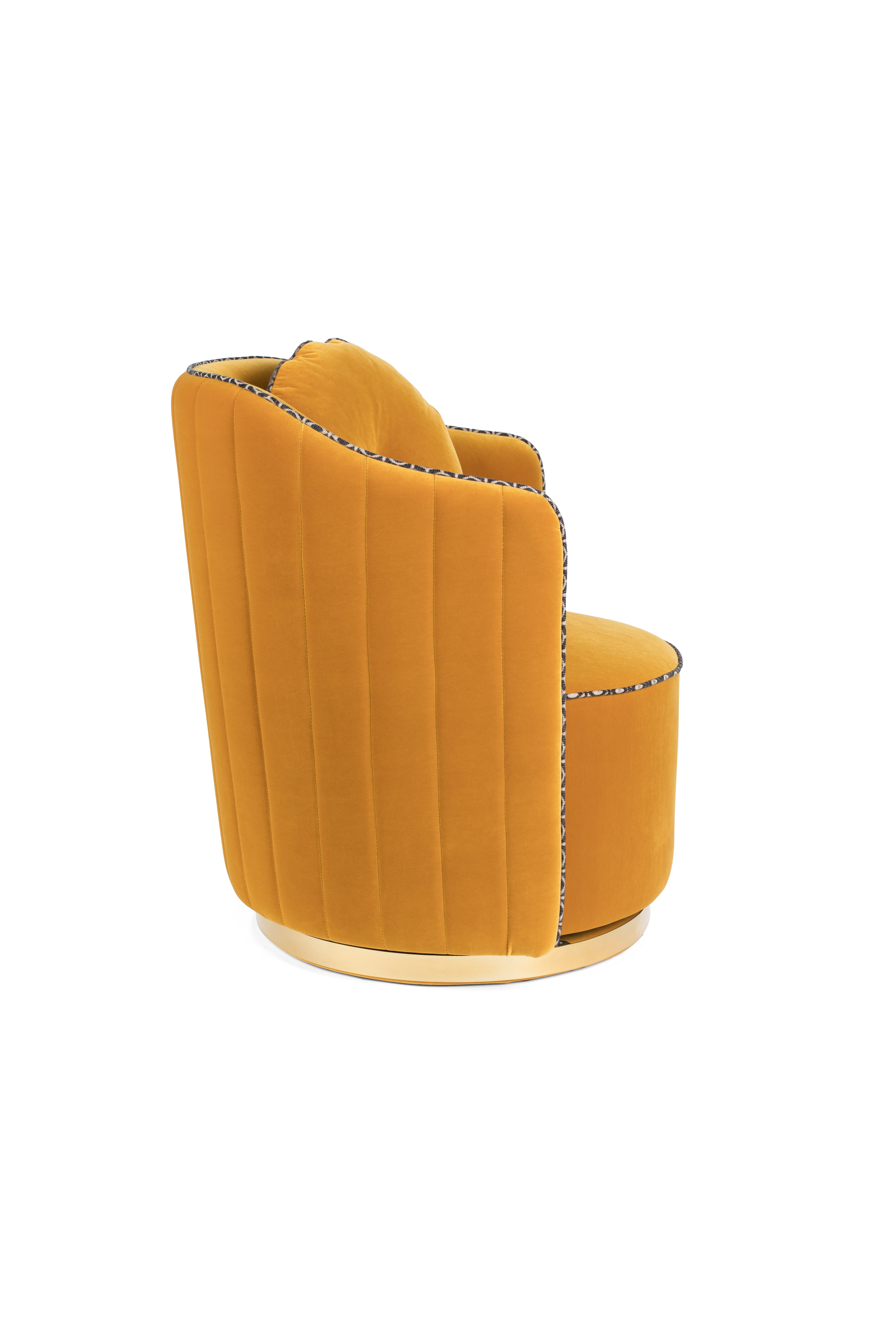 Bold Monkey Sassy Granny Ochre Yellow Armchair
